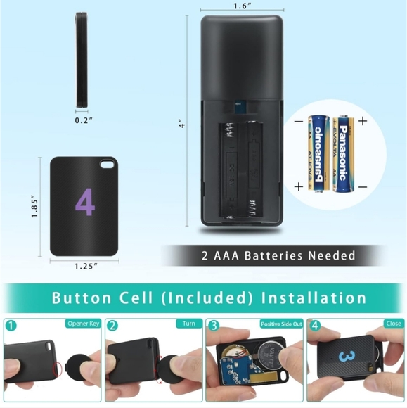 Carbon Fiber Key Finder Set 4 finders black - Picture 8 of 10